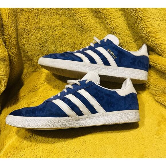 Adidas Gazelle Royal Blue White Mens Sz 10 No Box skater indoor soccer sneakers - Picture 5 of 9